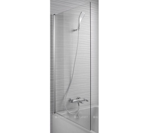 Душевая шторка на ванну Jacob Delafon Struktura 140x80 см профиль хром E6D042-GA