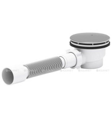 Сифон для душевого поддона АНИ Пласт E325C 1 1/2х90 мм h 65 мм хром E325C