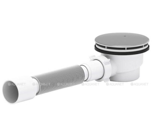 Сифон для душевого поддона АНИ Пласт E325C 1 1/2х90 мм h 65 мм хром E325C