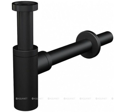Сифон для умывальника AlcaPlast A400BLACK Design 32 мм круглый черный A400BLACK