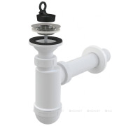 Сифон для умывальника AlcaPlast A41 40 мм с решеткой 63 мм A41