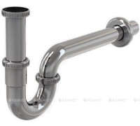 Сифон для умывальника AlcaPlast Ø32 мм U-образный цельнометаллический A4320