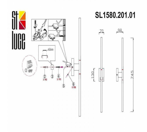 Бра ST Luce Ralio SL1580.201.01