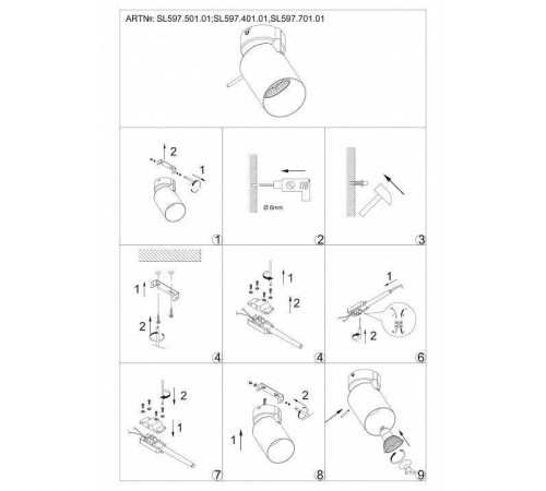 Спот ST-Luce Fanale SL597.501.01
