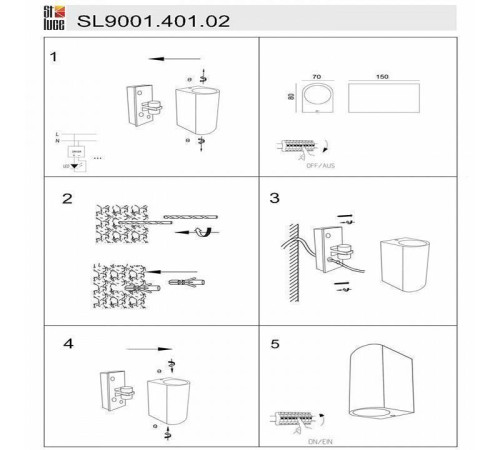 Накладной светильник ST-Luce Borgo SL9001.401.02