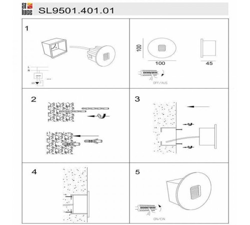 Встраиваемый светильник ST-Luce Visano SL9501.401.01
