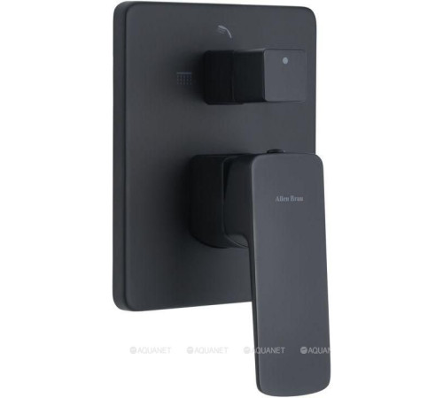 Смеситель встраиваемый Allen Brau INFINITY X2 на 2 выхода черный матовый 5.21014-31