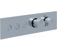 Смеситель встраиваемый Allen Brau Liberty X3 термостат 3 выхода Push key хром 5.33003-00