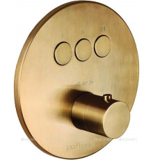 Смеситель для душа Paffoni Compact Box термостатический встраиваемый медовое золото CPT019HGSP