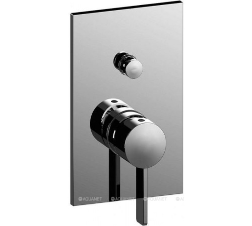 Смеситель для душа встраиваемый Paffoni ROCK на 2 выхода с дивертором накладка металл 120х190 мм хром RO015CR