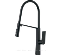 Смеситель для кухни Haiba HB73827-7 с гибким изливом черный HB73827-7