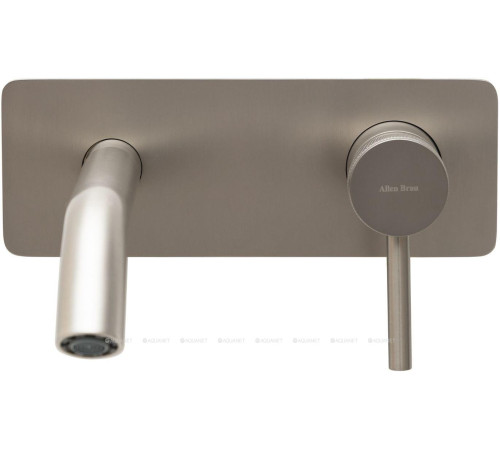 Смеситель для раковины встраиваемый Allen Brau Priority излив 195 мм брашированный никель 5.31003-BN