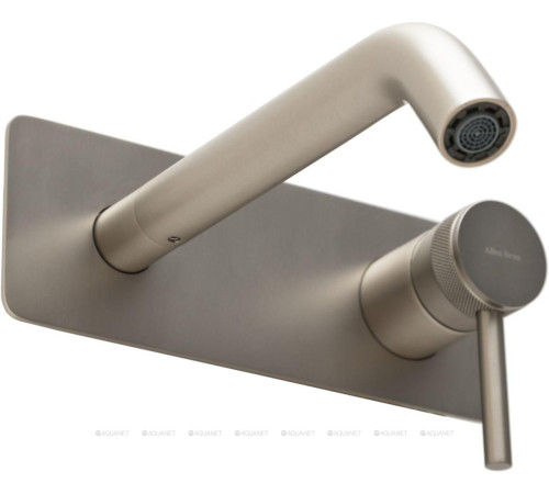 Смеситель для раковины встраиваемый Allen Brau Priority излив 195 мм брашированный никель 5.31003-BN