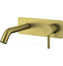 Смеситель для раковины встраиваемый Allen Brau Priority излив 195 мм брашированное золото 5.31003-GB