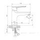 Смеситель для раковины Haiba HB10198 хром HB10198
