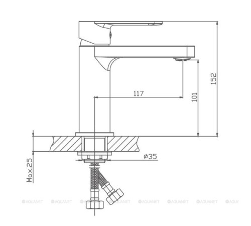 Смеситель для раковины Haiba HB10617 HB10617