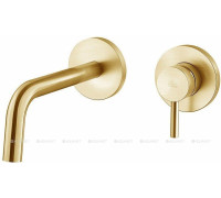 Смеситель для раковины встраиваемый Paffoni Light излив 178 мм медовое золото браш LIG105HGSP70