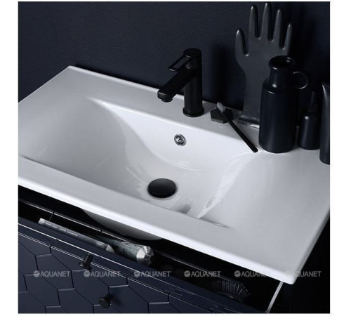 Смеситель для раковины Paffoni RINGO без донного клапана черный матовый RIN071NO