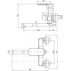 Смеситель для ванны Aquanet Cinetic с длинным изливом хром AF120-21C