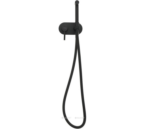 Смеситель с гигиеническим душем Allen Brau Priority скрытая часть черный матовый 5.31005-31