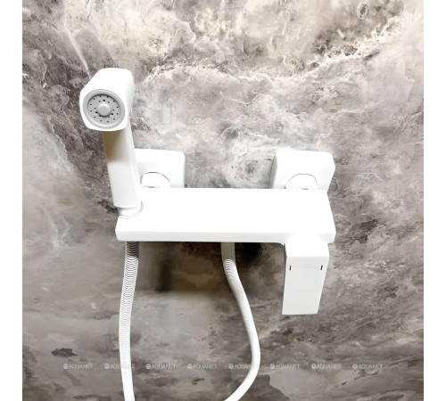 Смеситель с гигиеническим душем встраиваемый Haiba HB5517-8 белый HB5517-8