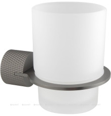 Стакан для зубных щеток Allen Brau Priority 4.0 78x104x97 мм графит брашированный 6.31C02-MG