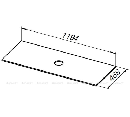 Столешница Allen Brau FANTASY 120 см бежевая структура 1.11011.B-S