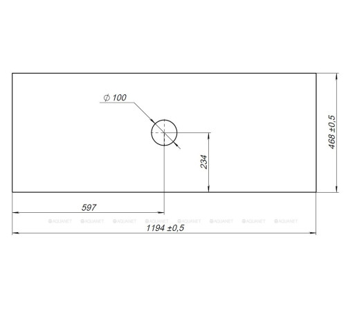 Столешница Allen Brau FANTASY 120 см бежевая структура 1.11011.B-S