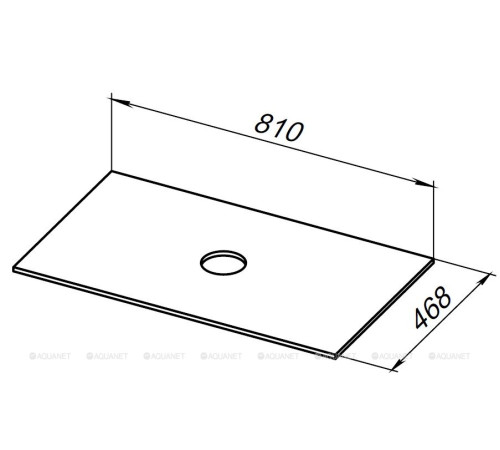 Столешница Allen Brau FANTASY 80 см бежевая структура 1.11009.B-S