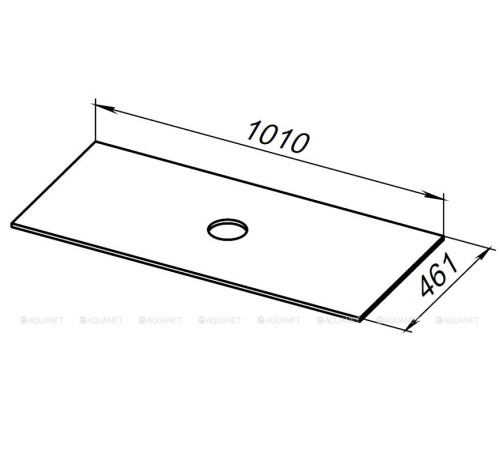 Столешница Allen Brau Reality 101 см бежевая 1.32025.B