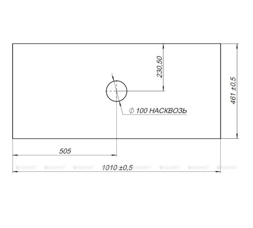 Столешница Allen Brau Reality 101 см бежевая 1.32025.B