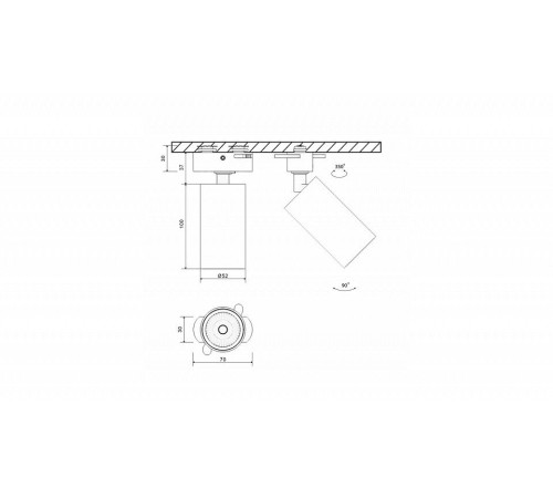 Основание на штанге SWG PRO Mini Villy MINI-VL-M2-WH