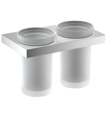 Стакан для зубных щеток двойной Timo Petruma хром 15234/00