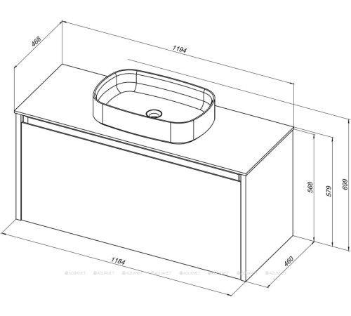 Тумба под раковину Allen Brau FANTASY 120 1+1 белый матовый 1.11006.WM