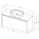 Тумба под раковину Allen Brau FANTASY 120 1+1 белый матовый 1.11006.WM