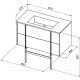 Тумба Allen Brau REALITY 91 см anthracite matt 1.32006.AM
