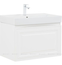 Тумба под раковину Aquanet Агата 75 1 ящик белый сатин 00345481
