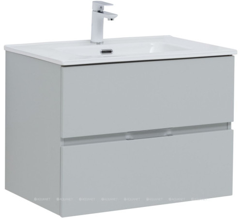 Тумба под раковину Aquanet Алвита new 70 напольная серый 00303907