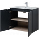 Тумба под раковину Aquanet Алвита new 80 подвесная 2 двери антрацит 00277527