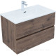 Тумба под раковину Aquanet Алвита new 80 напольная дуб веллингтон табак 00334186