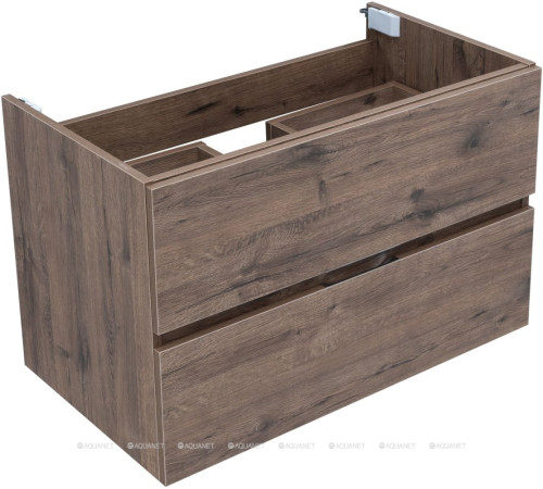 Тумба под раковину Aquanet Алвита new 80 напольная дуб веллингтон табак 00334186