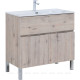Тумба под раковину Aquanet Алвита new 90 напольная 1 ящик 2 двери дуб веллингтон белый 00303912