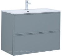 Тумба для раковины Aquanet Арт 90 мисти грин 00313276