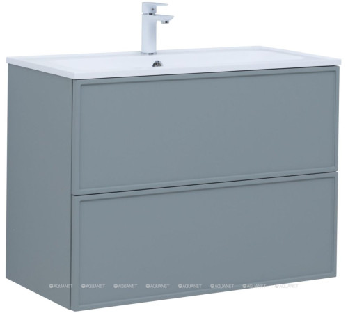 Тумба для раковины Aquanet Арт 90 мисти грин 00313276