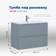 Тумба для раковины Aquanet Арт 90 мисти грин 00313276
