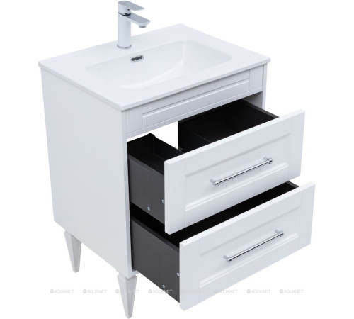 Тумба под раковину Aquanet Бостон New 60 белый сатин 00306367