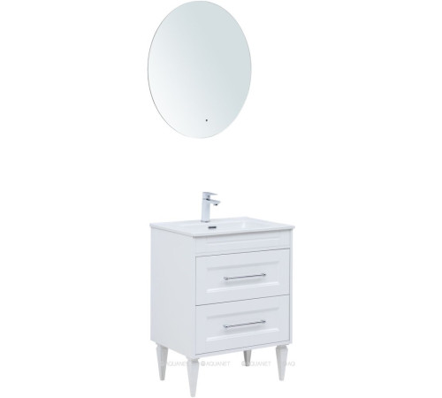 Тумба под раковину Aquanet Бостон New 60 белый сатин 00306367