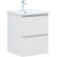 Тумба под раковину Aquanet Эмбер 50 2 ящика белый матовый 00330463