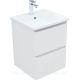 Тумба под раковину Aquanet Эмбер 50 2 ящика белый матовый 00330463