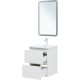 Тумба под раковину Aquanet Эмбер 50 2 ящика белый матовый 00330463